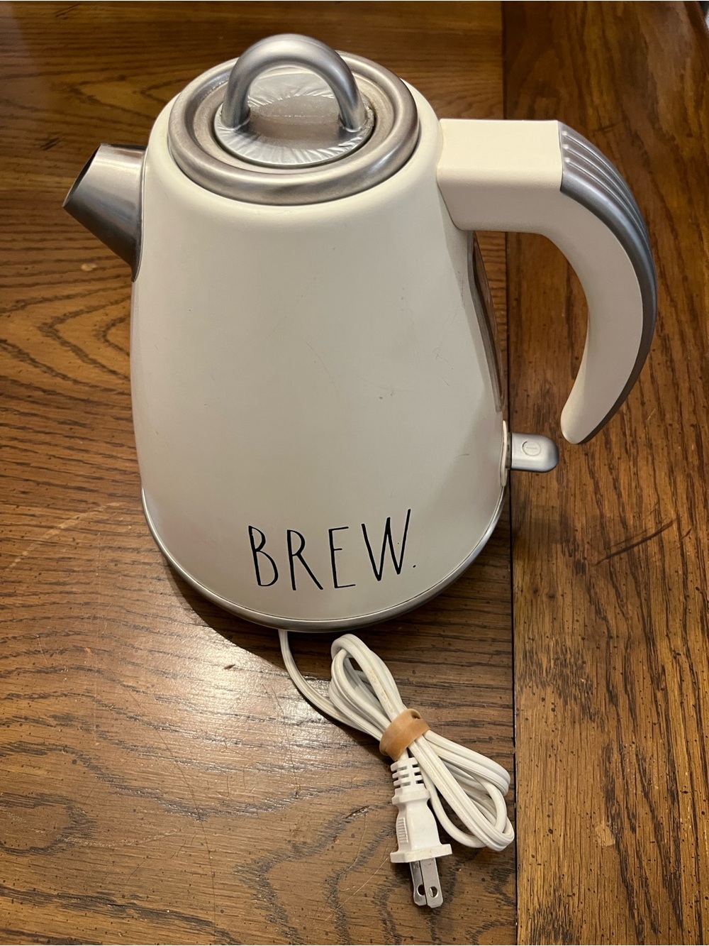 Rae Dunn BREW White Electric Kettle